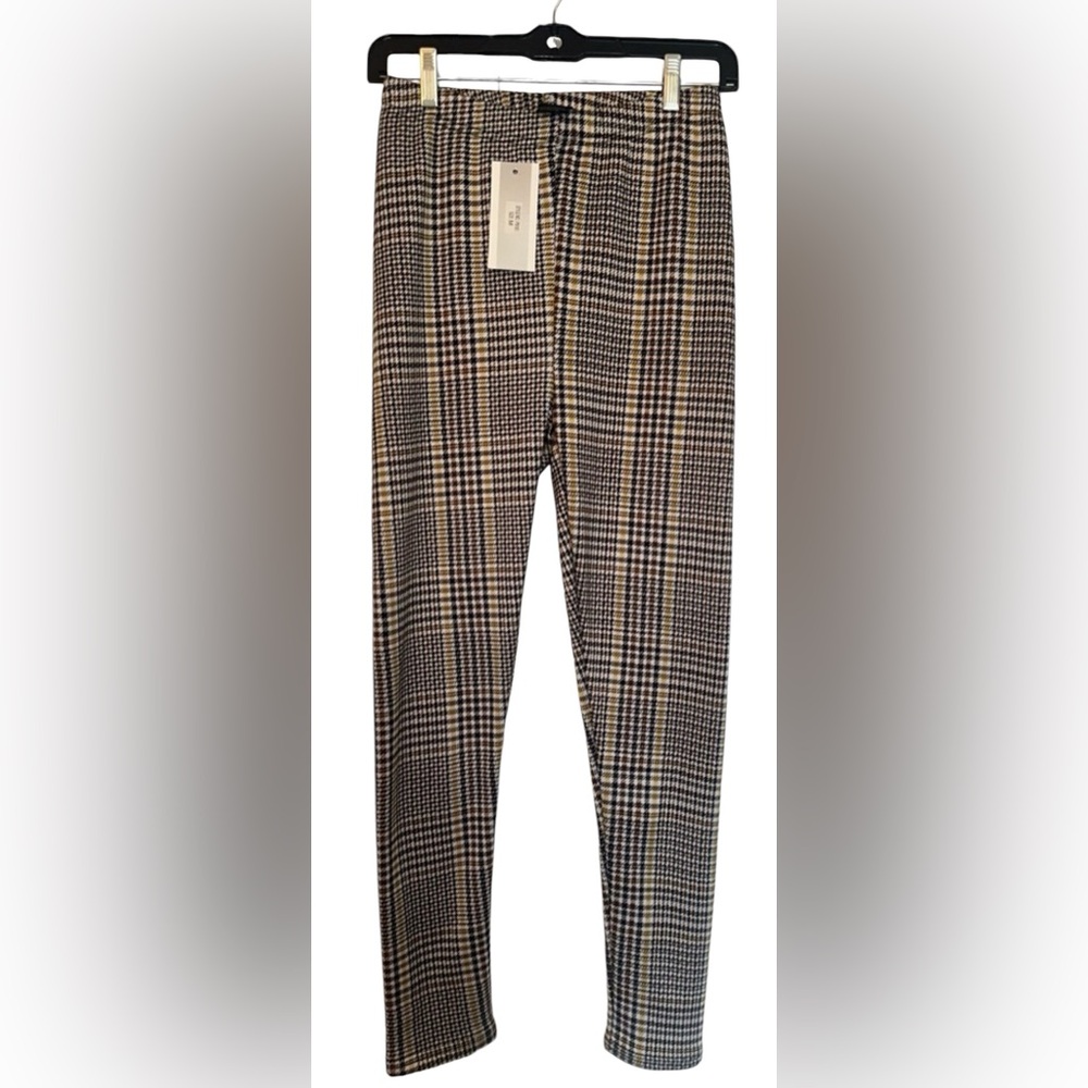 NWT LEMITE - plaid like womens warm legging